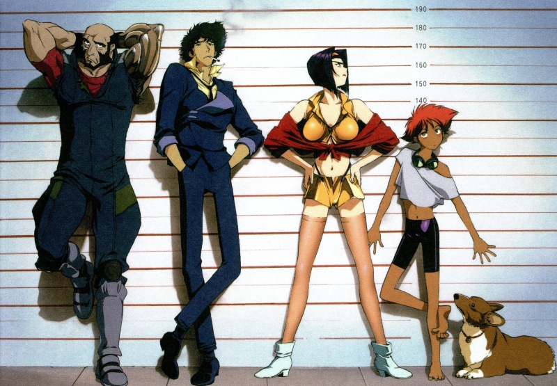 Faye Valentine, girls, 2K, full length, Jet Black, group of people, human representation, architecture, standing, teenager, art and craft, togetherness