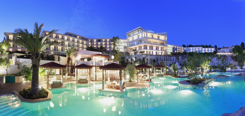 Croatia, tourism, resort, vacation, 4K, pool, Hvar, booking, Best hotels, Hotel amfora, travel