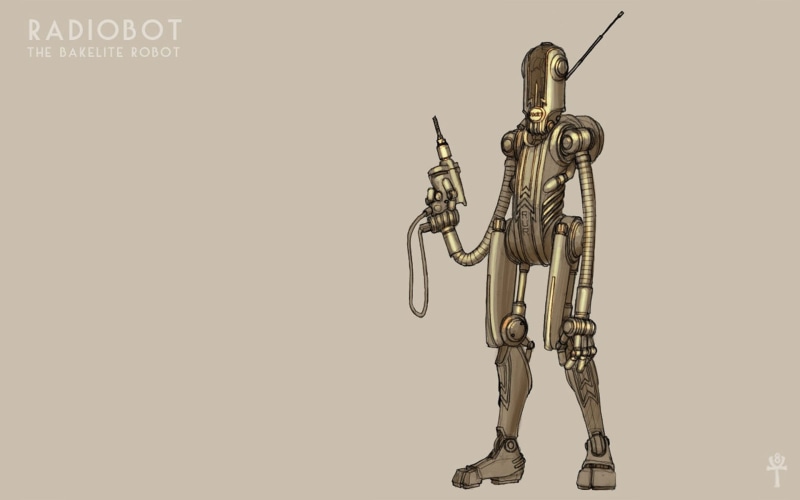 1080P, retrofuture, robot