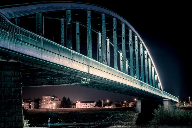 building exterior, sky, gray, lighting equipment, office building, road, castle, zagreb, town, overpass, no people, travel, modern, city, cityscape, urban