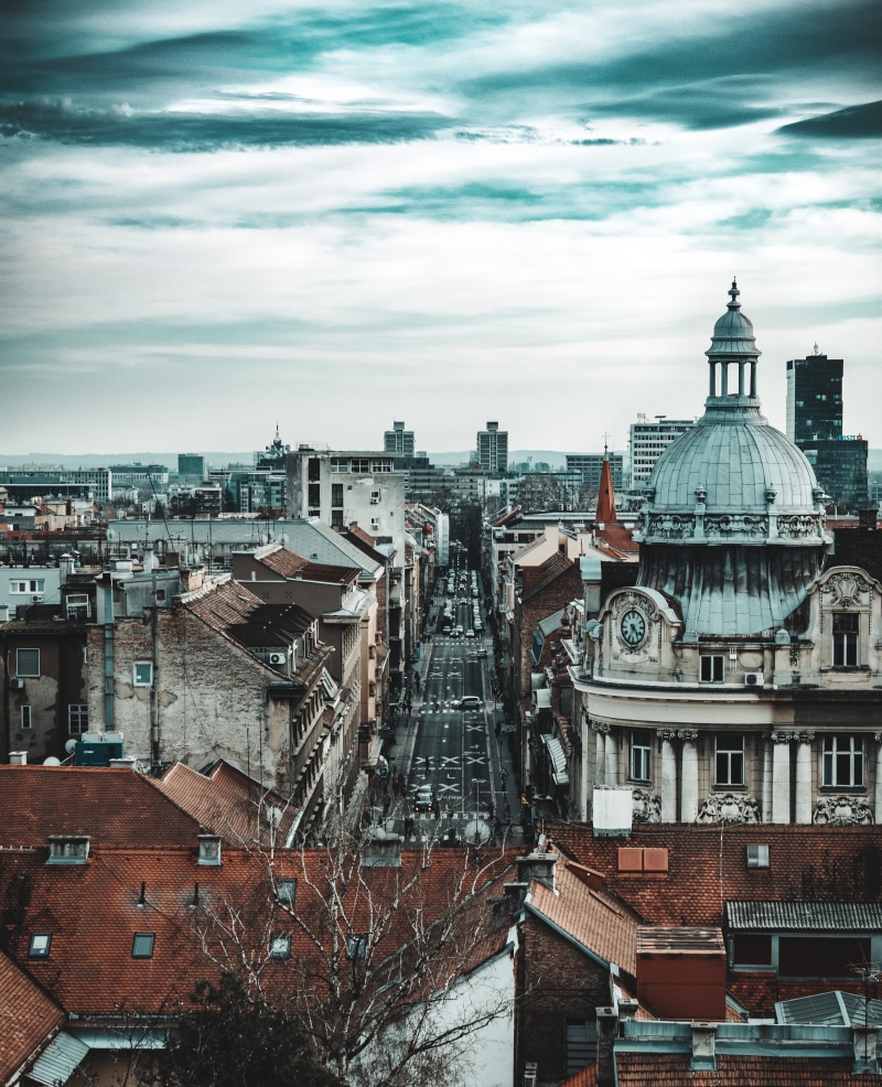 4K, day, sky, roof, photography, urban, spire, landscape, blue, travel destinations, residential district, city, built structure, tower, outdoors, town