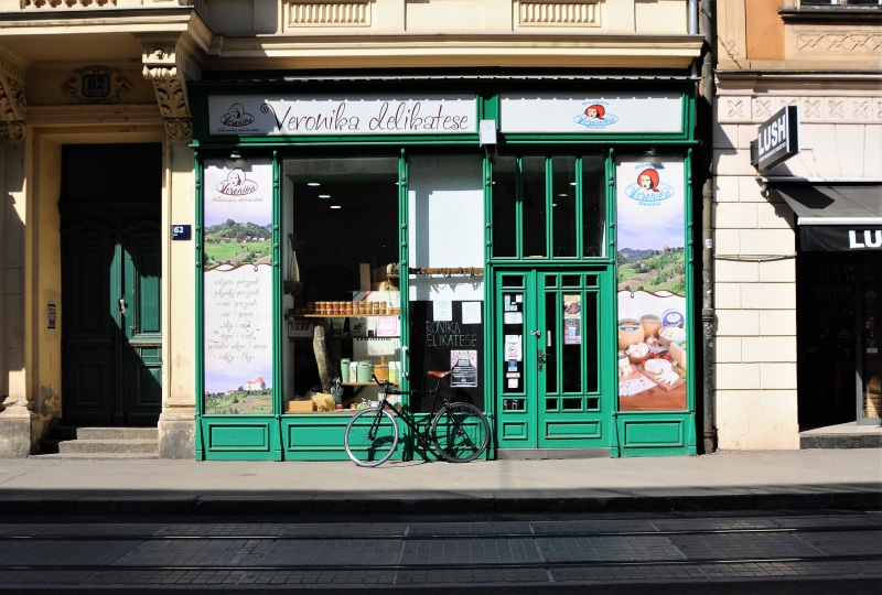 retail Display, street, bike, colorado, urban, 4K, no People, bicycle, delikatessen, deli, uSA, shop, entrance, bright, restaurant, storefront, urban Scene
