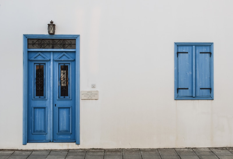 protection, house, 5K, concrete, white color, street, window, safety, closed, cyprus, wood - material, day, building exterior, entrance, paralimni, built structure