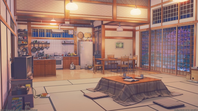 kotatsu, electric lamp, flooring, dining, table, tiled floor, luxury, modern, wealth, furniture, domestic room, business, building, absence, seat, architecture