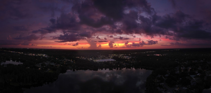 Dark, cloudscape, beauty In Nature, sky, 5K, nature, tranquil scene, purple, blue, Florida, scenics - nature, architecture, lights, Tampa, public domain