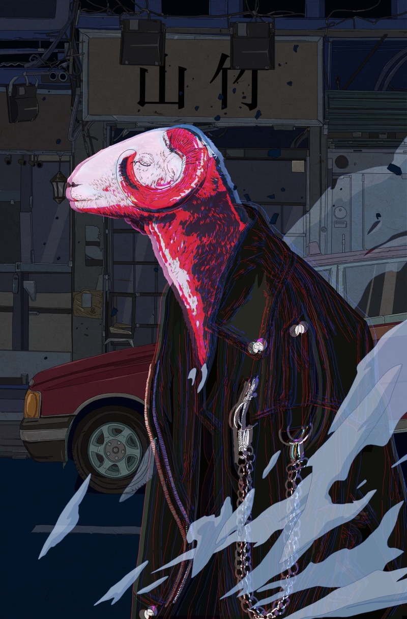 2K, vaporwave, cat eyes, Dark Cyberpunk, red, cyberpunk