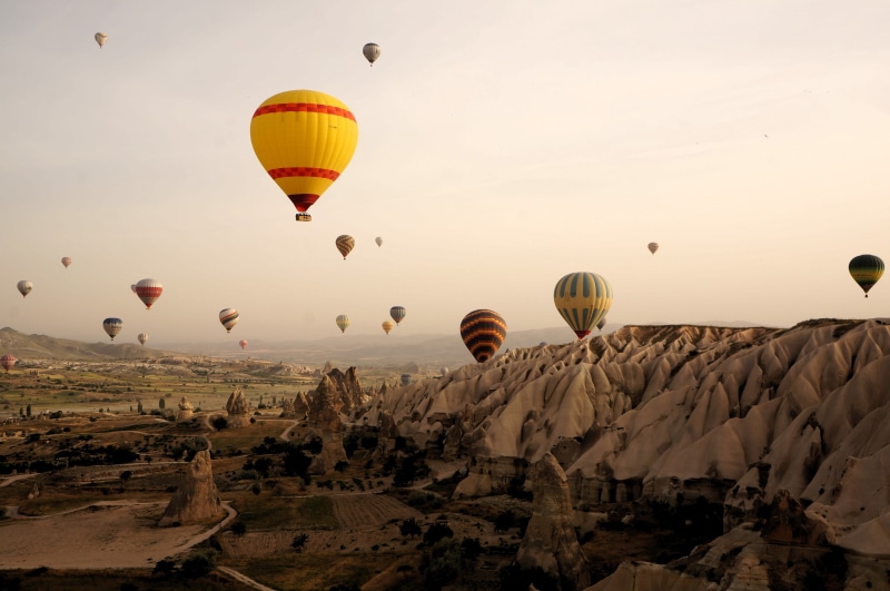 air Vehicle, heat - Temperature, basket, skies, goreme, hot air balloons, flickr, anatolia, hot, 4K, nex, sky, nevsehir, in the skies, hot Air Balloon