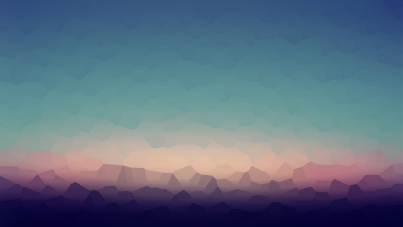 computer Graphic, pink Color, 1080P, pattern, hill, mountain, light - Natural Phenomenon, simplicity, mosaic, mountains, bright, copy space, blue, sunset