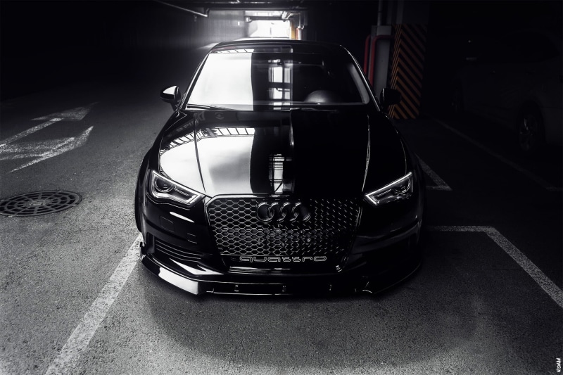 Audi, car, vehicle, black cars, 1080P, Audi A3 Quattro