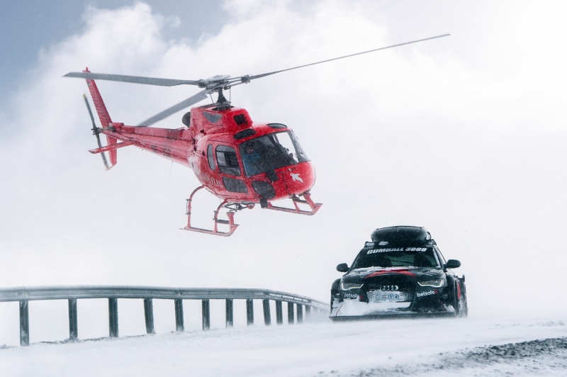 Gumball 3000, day, sky, land, cold temperature, RS6, 1080P, Audi, white color, leisure activity, nature, winter, land vehicle, unrecognizable person, scenics - nature