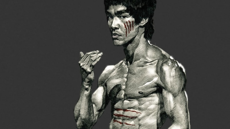 blood, fighting, bruce, lee, hd, scratched, 1080P, bruce lee, taunt, grey, taunting
