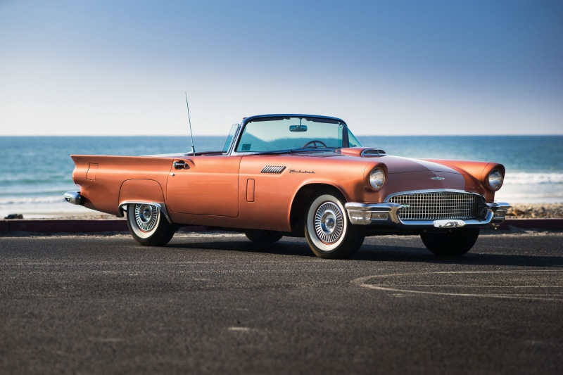 sea, 4K, stationary, oldtimers, copy space, mode of transportation, land, clear sky, sky, car, road, nature, no people, transportation, motor vehicle