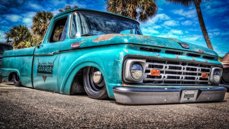 car, pickup truck, summer, classic car, ford pickup, sunlight, ford, pickup, truck, vintage car, 1080P, vehicle, old car