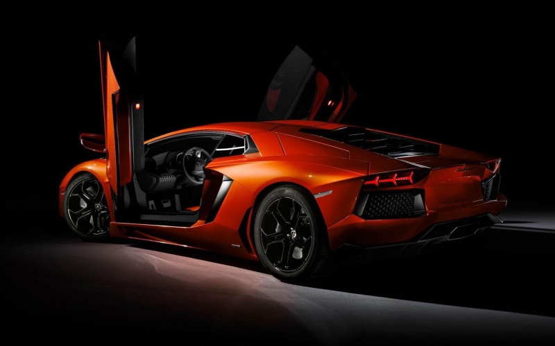 lamborghini, sports car, lamborghini aventador, aventador, speed, 1080P, cars