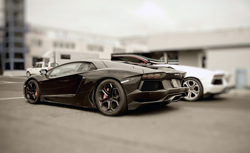 silver colored, sports, sports car, Lamborghini, toy, wheel, Cars, selective focus, no people, city, built structure, indoors, luxury, black, wealth, man made