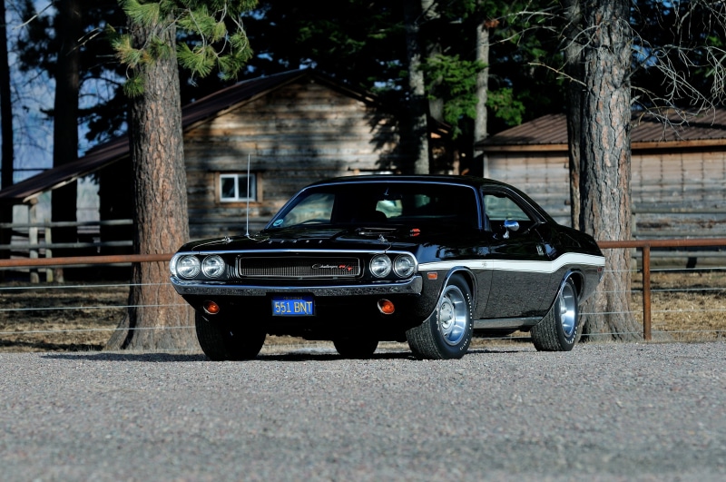coupe, classic, Dodge, black, JS23, Six Pack, R/T 440, 1970, Challenger, 4K
