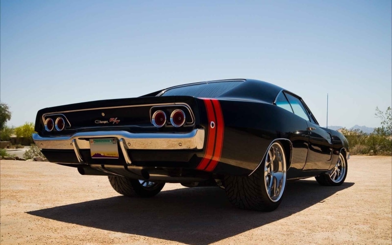 land, travel, copy space, car, coupe, land vehicle, 1080P, motor vehicle, stationary, Dodge Charger, no people, day, transportation, sunlight, mode of transportation