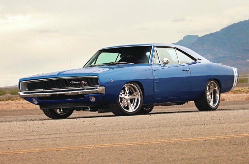 collectors car, Dodge, Dodge Charger, blue cars, transportation, outdoors, day, blue, vintage car, retro styled, car, vehicle, road, mode of transportation