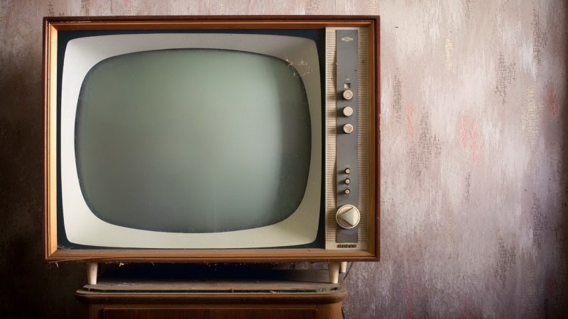obsolete, nostalgia, push button, background, television set, electronics industry, brown, single object, indoors, communication, blank, electrical equipment