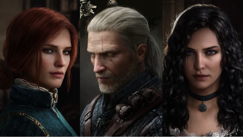 sorceress, Triss Merigold, Yennefer, Geralt of Rivia, Yennefer of Vengerberg, 2K, The Witcher, The Witcher 3: Wild Hunt, Ástor Alexander