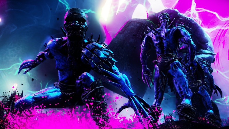 Shadow Warrior 2, 1080P, blue, pink, neon, Enemy