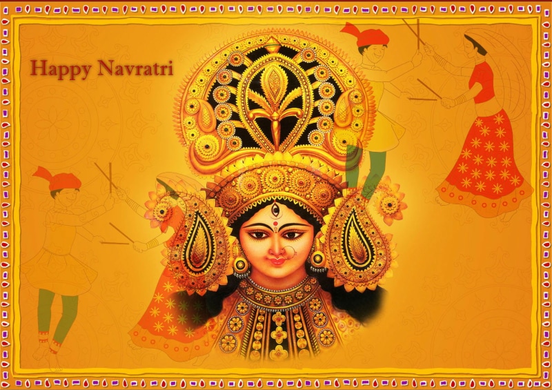 portrait, looking at camera, craft, mural, holiday, ornate, front view, festivals, human representation, navrati, art and craft, Festivals / Holidays, Navratri