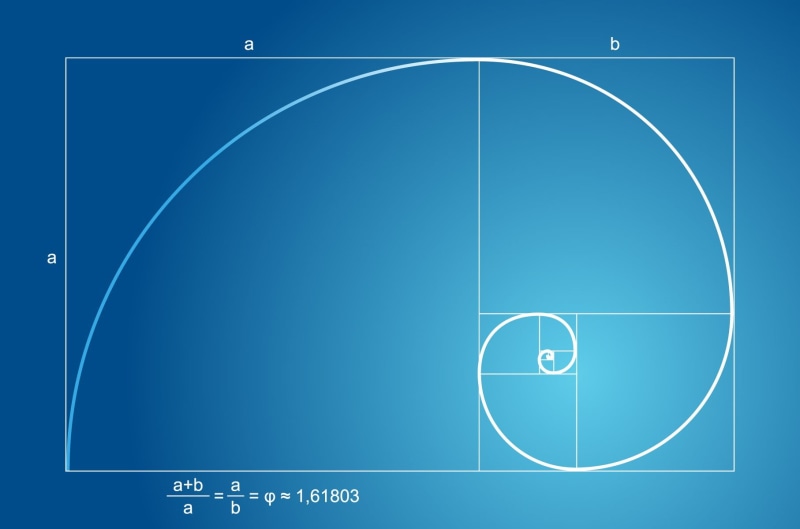 number, symbol, backgrounds, no people, Fibonacci sequence, copy space, shape, care, technology, chart, blue background, motion, 720P, golden ratio, sky