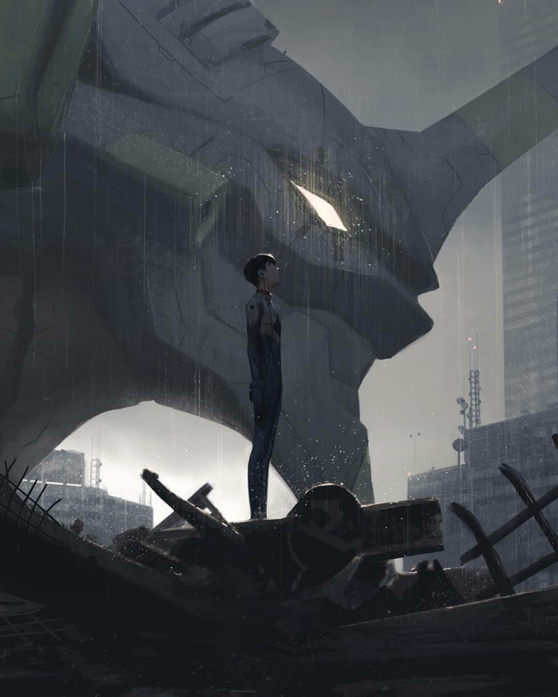 Ikari Shinji, EVA Unit 01, 720P, Neon Genesis Evangelion, Evangelion:1.0, anime, anime boys