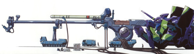 anime, EVA Unit 01, Neon Genesis Evangelion, sniper rifle, 4K
