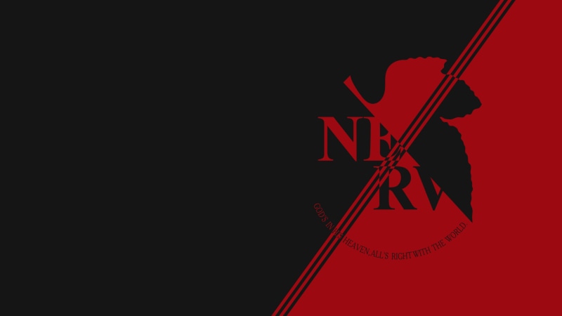 fictional logo, 4K, Nerv, Neon Genesis Evangelion