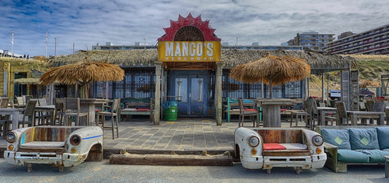 Bar, tourism, nature, sky, motif, built structure, cocktails, beach, building exterior, city, tiki, storefront, transportation, travel Destinations, restaurant