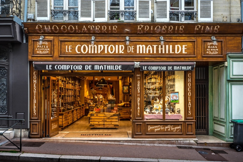 travel, entrance, restaurant, chocolatier, france, business, architecture, front, shop, facade, retail, chocolate shop, travel destinations, matholde, town