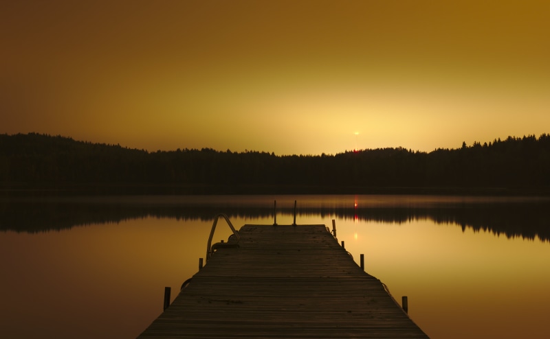 dead pixels, silhouette, Dual, landscape, beauty In Nature, sun, sunrise - Dawn, scenics, wood - Material, HDR, nature, 4K, outside, brown, dock, lights