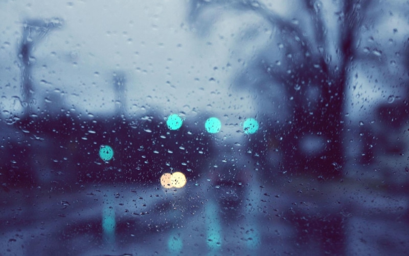 transparent, urban Scene, window, 1080P, blue, wet, close-up, defocused, reflection, outdoors, abstract, glass, indoors, windshield, transportation, rainy season