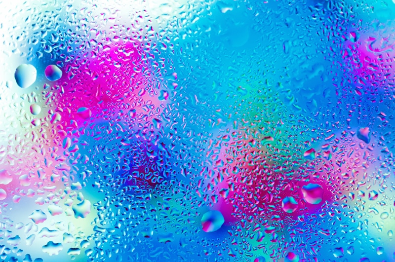 dew, window, pattern, science, drops, rain, condensation, textured, textured Effect, nature, backgrounds, turquoise colored, multi colored, no people, abstract