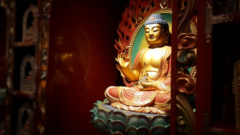 gautama, meditate, human representation, sculpture, spiritual, serenity, indoors, buddhist temple, altar, place of worship, art and craft, asia, building
