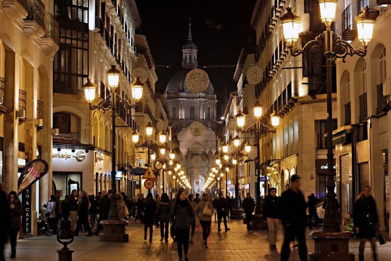 at night, City, urban landscape, brightness, urban Scene, women, men, lights, tourism, old building, store, district, lifestyles, building, city Life, old town