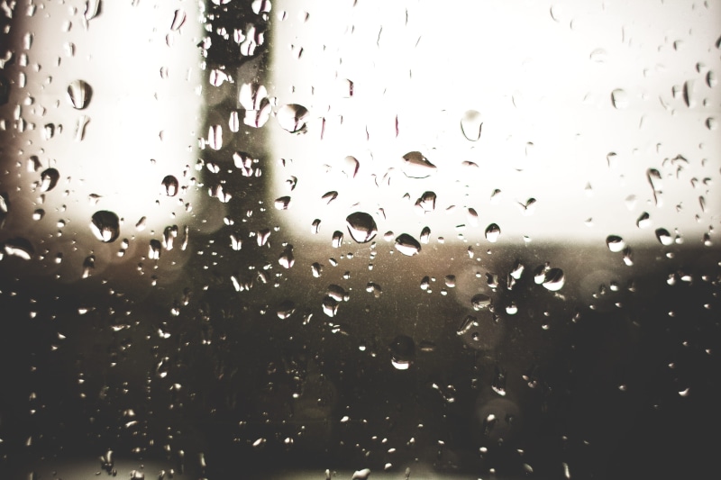 backgrounds, indoors, nature, Raindrops, close-up, macro, drop, rainy season, raindrop, full frame, 4K, wet, freshness, liquid, condensation, glass, glass - Material