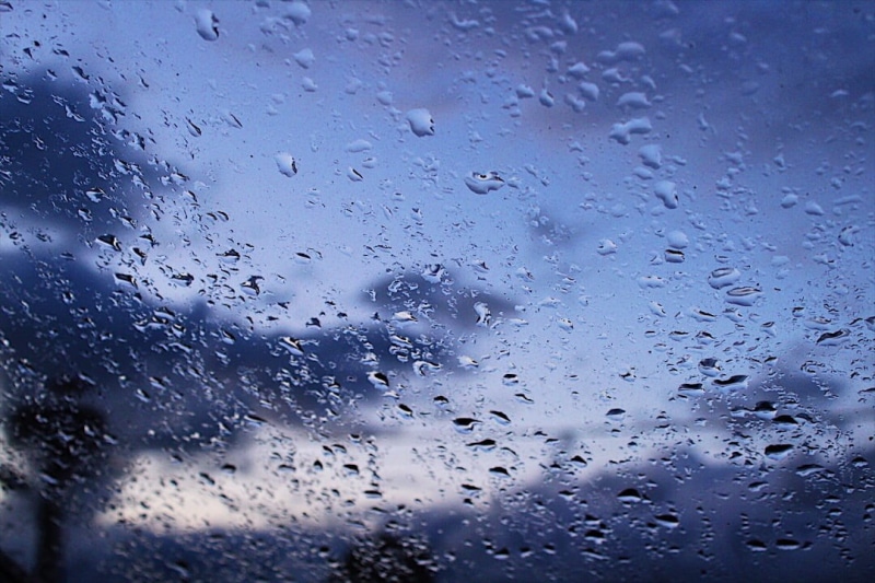 rain, weather, purple, cries, 480P, photography, raindrop, nature, blue, glass, liquid, frame, abstract, drops, selected, window, condensation, glass - Material