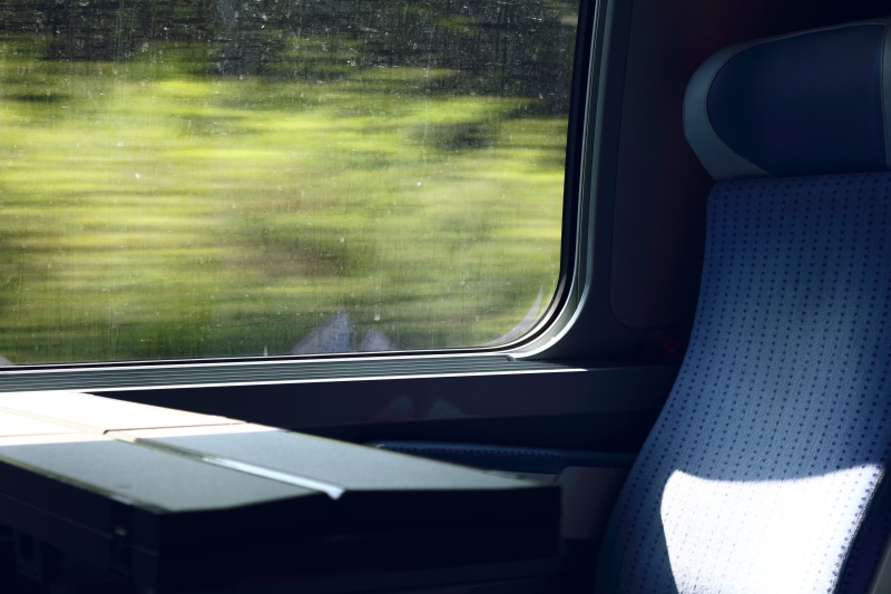 absence, transportation, Travel, transparent, gleise, car, holiday, vehicle interior, nature, day, Seat, transport, rail traffic, public means of transport