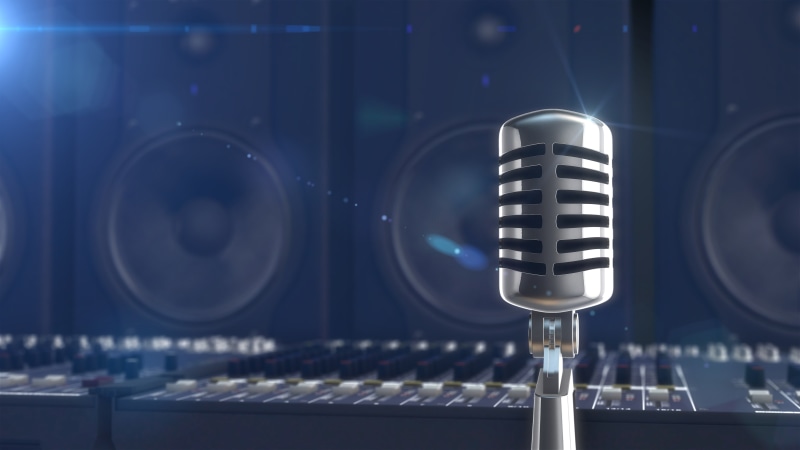 range, music, light, 5K, silver, dynamics, art, retro, professional, mixer, amplifier, Studio, sound, recording, microphone, abstraction, remote
