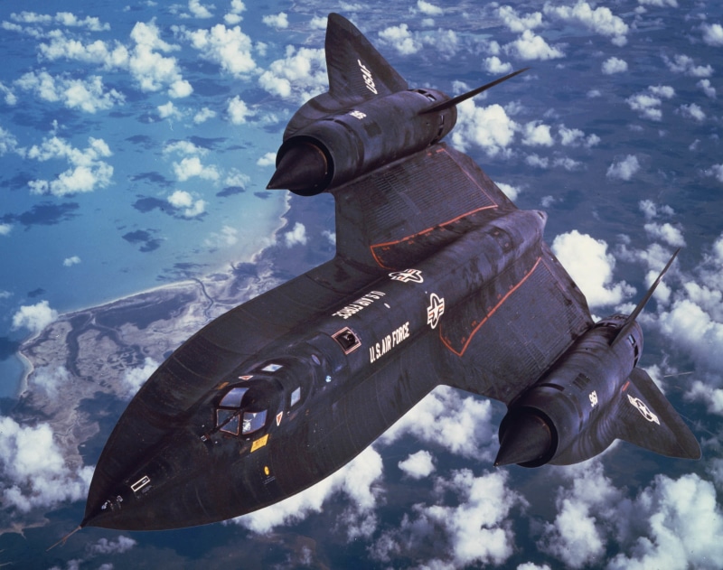 US Air Force, Reconnaissance aircraft, Lockheed SR-71 Blackbird, 1080P