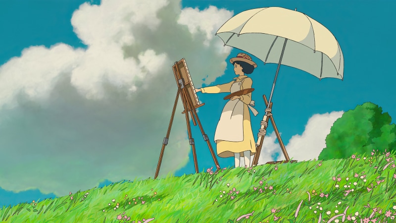 sky, anime girls, 4K, anime, nature, Studio Ghibli, colorful, The Wind Rises, landscape