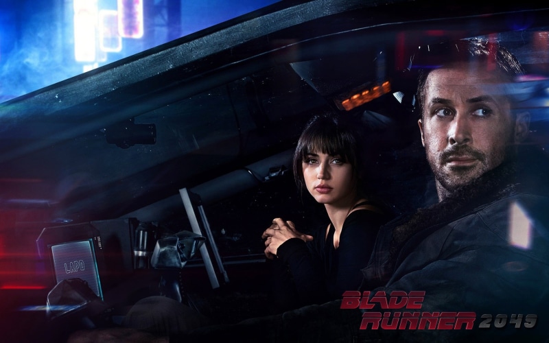 Ryan Gosling, Ana de Armas, fiction, auto, Blade Runner 2049, 1080P, the film