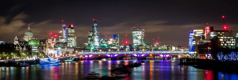 cityscape, office building exterior, building exterior, reflection, outdoors, tower, urban, lights, river, thames river, no people, architecture, near