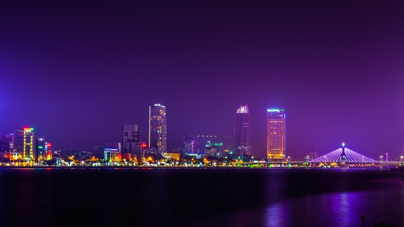 tourism, urban Skyline, danang, asia, no people, river, photo, illuminated, modern, city, architecture, sky, downtown District, famous Place, rise, outdoors