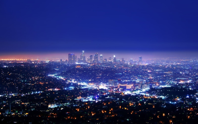 night, 1080P, city, nighttime, hd, buildings, la, skyscrapers, lights, photo, angeles, light, rise, cityscape, los, high