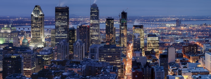 4K, city, night, urban Scene, building Exterior, Montréal matin, montr, Early morning, built Structure, skyline, montreal, architecture, illuminated, black and gray