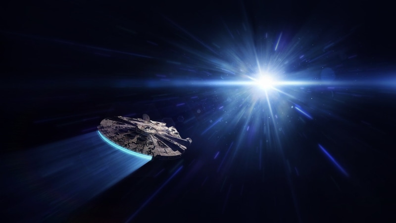 Star Wars, Millennium Falcon, Space, 1080P