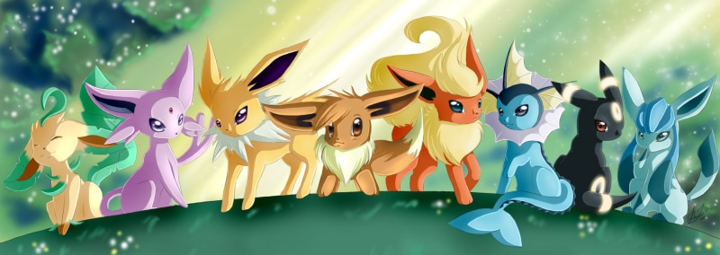  child, people, clip Art, wildlife, character, fantasy, image, mammal, Jolteon (Pokémon), Eeveelutions, nature, Umbreon (Pokémon), Flareon (Pokémon)